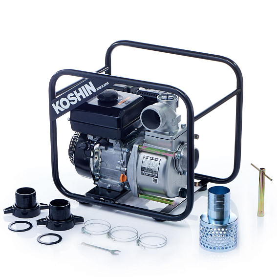 Бензиновая мотопомпа для средне-загрязненных вод Koshin STV-80X Бензиновая мотопомпа для средне-загрязненных вод Koshin STV-80X