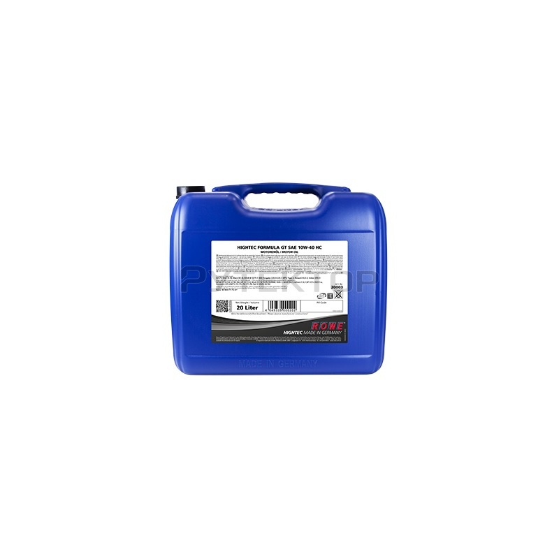 ROWE HIGHTEC Formula GT SAE 10W-40 HC - 5 Liter Motoröl Für Gemischten