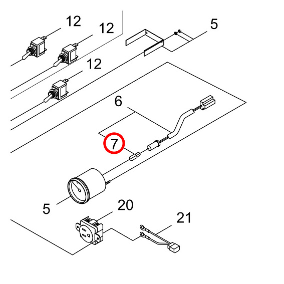 G327-000330, G327000330 Лампа / PILOT LAMP Shindaiwa DGW500 G327-000330, G327000330 Лампа / PILOT LAMP Shindaiwa DGW500