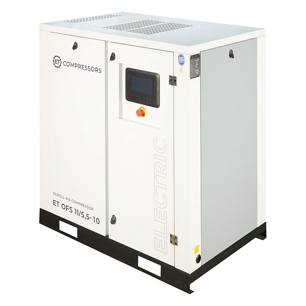 Спиральный безмасляный компрессор ET OFS 11/5.5-10 belt