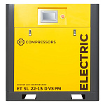 Винтовой компрессор ET-Compressors SL 22-13 D VS PM (IP23) без муфты с частотным регулированием производительности и двигателем на постоянных магнитах
