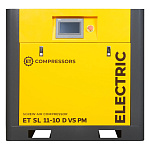 Винтовой компрессор ET-Compressors SL 11-10 D VS PM (IP23) без муфты с частотным регулированием производительности и двигателем на постоянных магнитах
