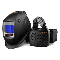  Сварочная маска с автоматическим светофильтром и подачей воздуха Tecmen 815S с PAPR (внешняя кнопка зачистки)