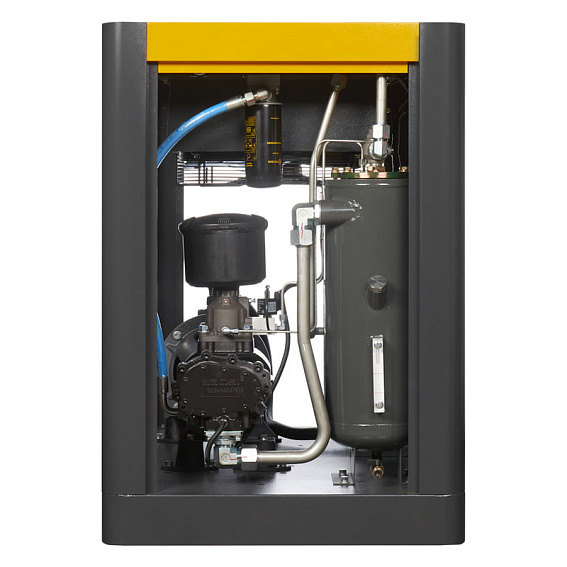 Мощность двигателя, кВт;Давление, атм;Объем ресивера, литров;Производительность, л/мин;Наличие осушителя;Тип привода;Наличие частотного преобразователя;Применение;Напряжение питания, В;Габариты (ДхШхВ), мм;Гарантия, месяцев;Масляный/Безмасляный;Страна производства;Наличие ресивера;Серия Винтовой компрессор ET-Compressors SL 22-10 VS PM (IP55) с частотным регулированием производительности и двигателем на постоянных магнитах