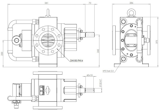 Насос шестеренчатый Fraccarolo - FA/45 - 15/950 300C° (FAM/45) Насос шестеренчатый Fraccarolo - FA/45 - 15/950 300C° (FAM/45)