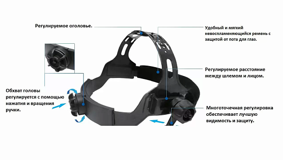 Сварочная маска с автоматическим светофильтром (АСФ) Хамелеон Tecmen ADF 615J 9-13 TM17 синяя Сварочная маска с автоматическим светофильтром (АСФ) Хамелеон Tecmen ADF 615J 9-13 TM17 синяя