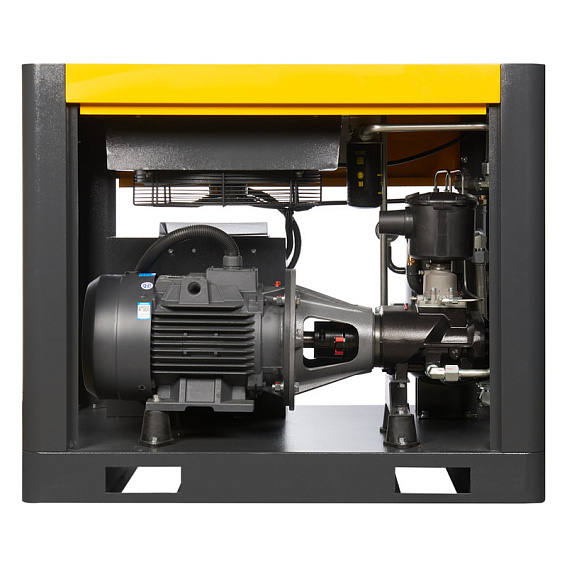 Мощность двигателя, кВт;Давление, атм;Объем ресивера, литров;Производительность, л/мин;Наличие осушителя;Тип привода;Наличие частотного преобразователя;Применение;Напряжение питания, В;Габариты (ДхШхВ), мм;Гарантия, месяцев;Масляный/Безмасляный;Страна производства;Наличие ресивера;Серия Винтовой компрессор ET-Compressors SL 15-20 VS PM (IP55) с частотным регулированием производительности и двигателем на постоянных магнитах