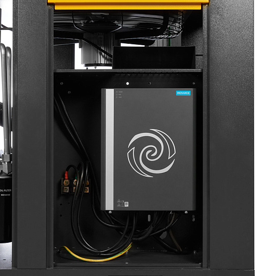 Мощность двигателя, кВт;Давление, атм;Объем ресивера, литров;Производительность, л/мин;Наличие осушителя;Тип привода;Наличие частотного преобразователя;Применение;Напряжение питания, В;Габариты (ДхШхВ), мм;Гарантия, месяцев;Масляный/Безмасляный;Страна производства;Наличие ресивера;Серия Винтовой компрессор ET-Compressors SL 75-13 VS PM (IP55) с частотным регулированием производительности и двигателем на постоянных магнитах