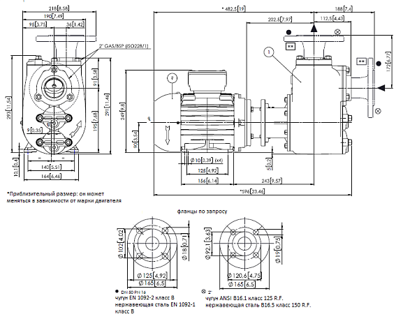 Самовсасывающий насос Varisco JE 2-120 G10 NT20 Самовсасывающий насос Varisco JE 2-120 G10 NT20