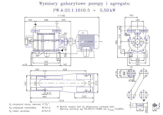 Вакуумный водокольцевой насос Hydro-Vacuum PW.4.23.1.1010.5 5,5 кВт Вакуумный водокольцевой насос Hydro-Vacuum PW.4.23.1.1010.5 5,5 кВт