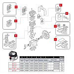 9434C04 Ремонтный комплект поршневых колец и прокладок (С) компрессора FINI BK 113