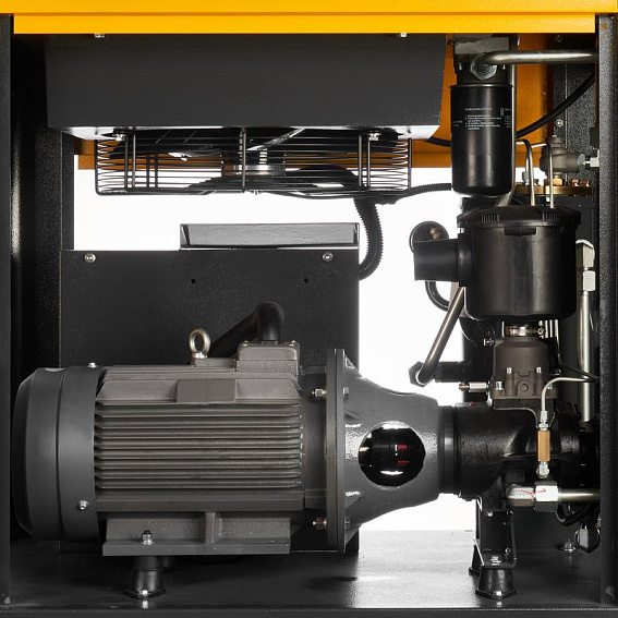 Мощность двигателя, кВт;Давление, атм;Объем ресивера, литров;Производительность, л/мин;Наличие осушителя;Тип привода;Наличие частотного преобразователя;Применение;Напряжение питания, В;Габариты (ДхШхВ), мм;Гарантия, месяцев;Масляный/Безмасляный;Страна производства;Наличие ресивера;Серия Винтовой компрессор ET-Compressors SL 15-16-500 ES (IP55) 1,2