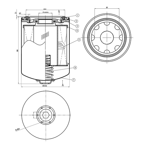 Fiac 7211430000 = ETO-1319112 Фильтр масляный (аналог) Fiac 7211430000 = ETO-1319112 Фильтр масляный (аналог)