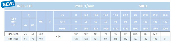 Насосный агрегат моноблочный фланцевый SAER IR 50-315D Насосный агрегат моноблочный фланцевый SAER IR 50-315D