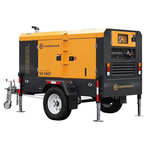 Дизельный винтовой компрессор ET-Compressors ET SD-390T-10 на шасси Дизельный винтовой компрессор ET-Compressors ET SD-390T-10 на шасси