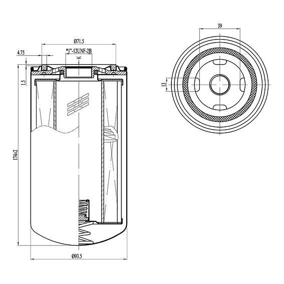 Fiac 7215190000 = ETO-0917100 Фильтр масляный (аналог) Fiac 7215190000 = ETO-0917100 Фильтр масляный (аналог)