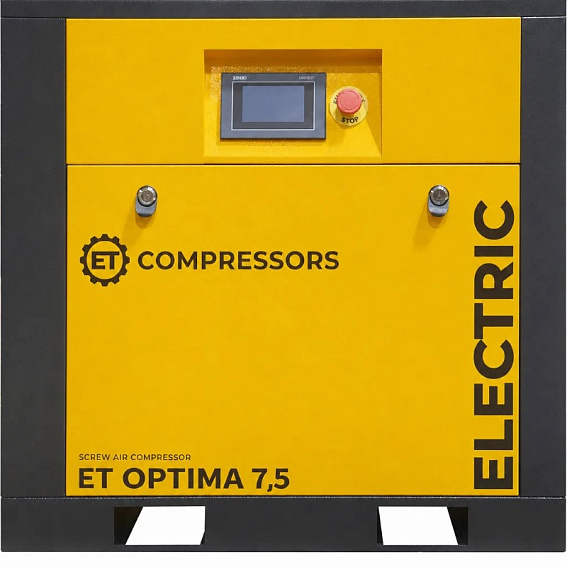Винтовой компрессор ET-Compressors SL OPTIMA 7,5-08 без муфты с частотным регулированием производительности и двигателем с постоянными магнитами