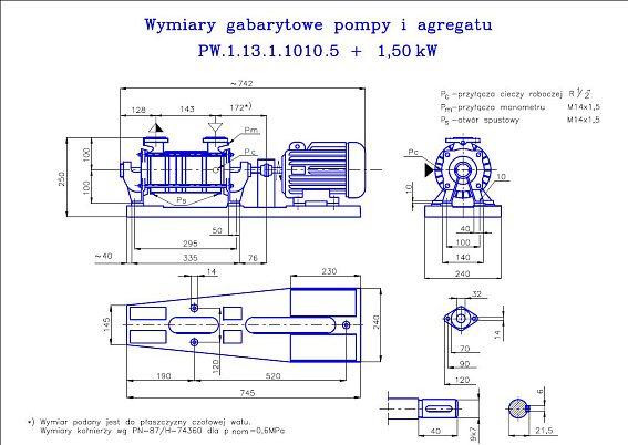 Вакуумный водокольцевой насос Hydro-Vacuum PW.1.13.1.1010.5 1,5 кВт Вакуумный водокольцевой насос Hydro-Vacuum PW.1.13.1.1010.5 1,5 кВт