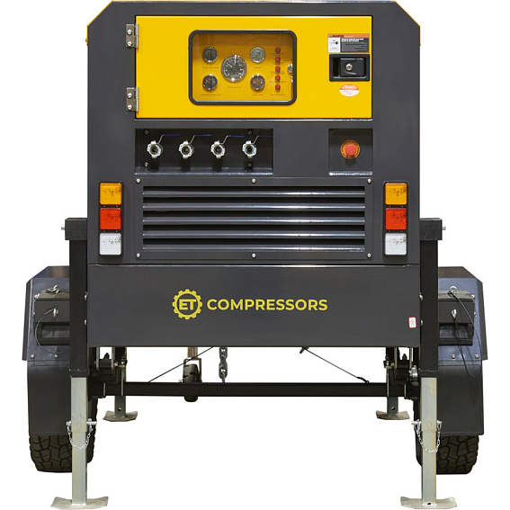 Дизельный винтовой компрессор ET-Compressors ET SD-265T-8 на шасси Дизельный винтовой компрессор ET-Compressors ET SD-265T-8 на шасси
