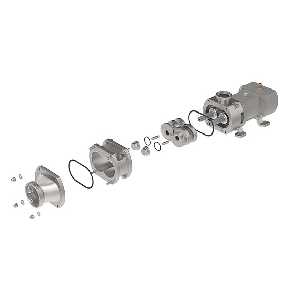 Двухшнековые объёмные насосы CSF Inox Серия TS Двухшнековые объёмные насосы CSF Inox Серия TS