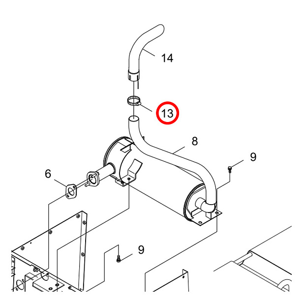 V495-002100, V495002100 Лампа / CLAMP Shindaiwa DGW500