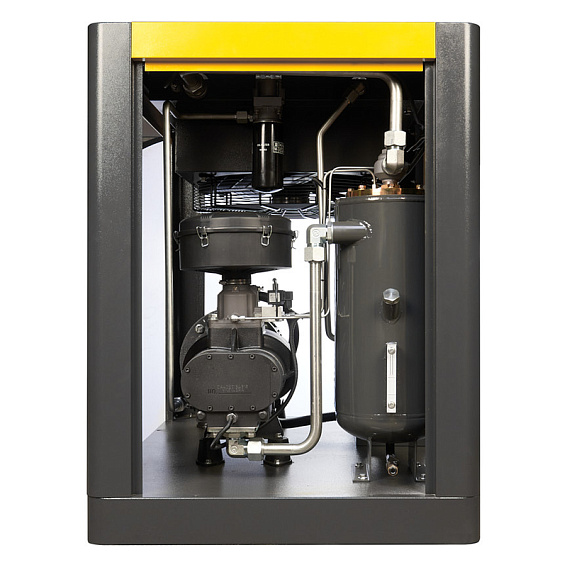 Мощность двигателя, кВт;Давление, атм;Объем ресивера, литров;Производительность, л/мин;Наличие осушителя;Тип привода;Наличие частотного преобразователя;Применение;Напряжение питания, В;Габариты (ДхШхВ), мм;Гарантия, месяцев;Масляный/Безмасляный;Страна производства;Наличие ресивера;Серия Винтовой компрессор ET-Compressors SL 45-10 VS PM (IP55) с частотным регулированием производительности и двигателем на постоянных магнитах