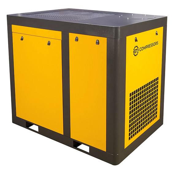 Мощность двигателя, кВт;Давление, атм;Объем ресивера, литров;Производительность, л/мин;Наличие осушителя;Тип привода;Наличие частотного преобразователя;Применение;Напряжение питания, В;Габариты (ДхШхВ), мм;Гарантия, месяцев;Масляный/Безмасляный;Страна производства;Наличие ресивера;Серия Винтовой компрессор ET-Compressors SL 55-08 VS PM (IP55) с частотным регулированием производительности и двигателем на постоянных магнитах