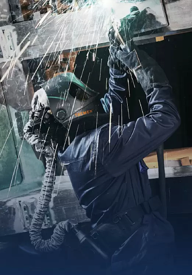 Сварочная маска с автоматическим светофильтром и подачей воздуха Tecmen TM1000 черная с PAPR Сварочная маска с автоматическим светофильтром и подачей воздуха Tecmen TM1000 черная с PAPR