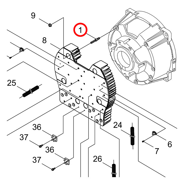 V224-000060, V224000060 Болт / STUD BOLT Shindaiwa DGW500