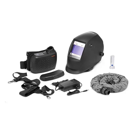 Сварочная маска с автоматическим светофильтром и подачей воздуха Tecmen 815S с PAPR (внешняя кнопка зачистки) Сварочная маска с автоматическим светофильтром и подачей воздуха Tecmen 815S с PAPR (внешняя кнопка зачистки)