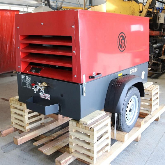 Винтовой дизельный компрессор Chicago Pneumatic CPS 5.0 на шасси Винтовой дизельный компрессор Chicago Pneumatic CPS 5.0 на шасси