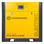 Винтовой компрессор ET-Compressors SL 30-16 D VS PM (IP23) без муфты с частотным регулированием производительности и двигателем на постоянных магнитах