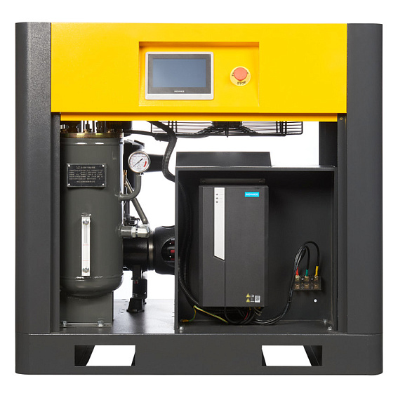 Мощность двигателя, кВт;Давление, атм;Объем ресивера, литров;Производительность, л/мин;Наличие осушителя;Тип привода;Наличие частотного преобразователя;Применение;Напряжение питания, В;Габариты (ДхШхВ), мм;Гарантия, месяцев;Масляный/Безмасляный;Страна производства;Наличие ресивера;Серия Винтовой компрессор ET-Compressors SL 11-08 VS PM (IP55) с частотным регулированием производительности и двигателем на постоянных магнитах