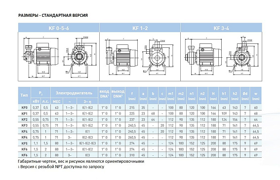 Насос вихревой SAER KF 4 230/50 Hz Насос вихревой SAER KF 4 230/50 Hz