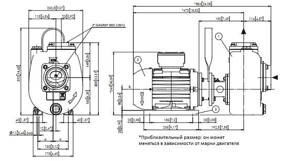 Самовсасывающий насос Varisco JE 3-100 G10 NT20 Самовсасывающий насос Varisco JE 3-100 G10 NT20