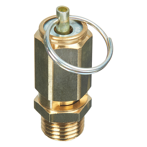 Клапан предохранительный 19 бар 1/4" Air Tek с кольцом ручного сброса VS1419A
