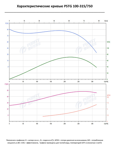 Консольно-моноблочный фланцевый насос PSTG 100-315/750 (N) Консольно-моноблочный фланцевый насос PSTG 100-315/750 (N)