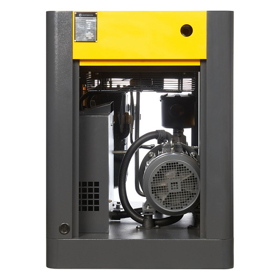 Мощность двигателя, кВт;Давление, атм;Объем ресивера, литров;Производительность, л/мин;Наличие осушителя;Тип привода;Наличие частотного преобразователя;Применение;Напряжение питания, В;Габариты (ДхШхВ), мм;Гарантия, месяцев;Масляный/Безмасляный;Страна производства;Наличие ресивера;Серия Винтовой компрессор ET-Compressors SL 11-08 VS PM (IP55) с частотным регулированием производительности и двигателем на постоянных магнитах