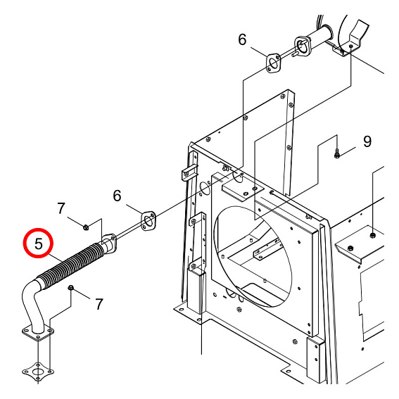 G231-000680, G231000680 Гофра / FLEXIBLE TUBE Shindaiwa DGW400, DGW500 G231-000680, G231000680 Гофра / FLEXIBLE TUBE Shindaiwa DGW400, DGW500