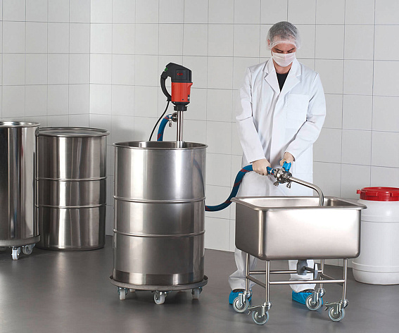 Бочковые насосы FLUX - Серии F/FP 427 для пищевого применения Бочковые насосы FLUX - Серии F/FP 427 для пищевого применения