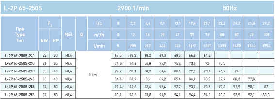 Циркуляционный насос In-Line SAER L-2P 65-250S-258 Циркуляционный насос In-Line SAER L-2P 65-250S-258