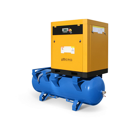 Винтовой компрессор с ресивером BERG ВК-4Р-10-500 IP 54 Винтовой компрессор с ресивером BERG ВК-4Р-10-500 IP 54