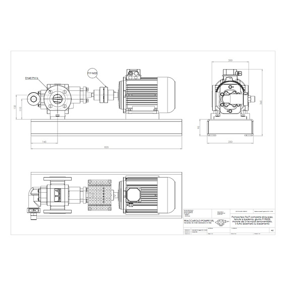 Насос шестеренчатый Fraccarolo - FA/7 - 3/1500 300C° (FAM/7) Насос шестеренчатый Fraccarolo - FA/7 - 3/1500 300C° (FAM/7)