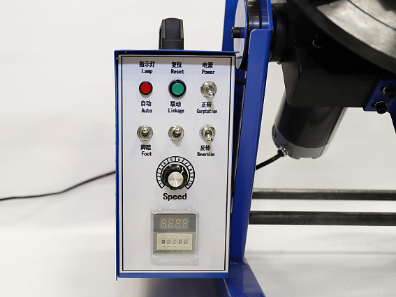 Позиционер с поворотным столом BW1-1 на 100 кг с поджимной бабкой и с кронштейном для горелки Позиционер с поворотным столом BW1-1 на 100 кг с поджимной бабкой и с кронштейном для горелки