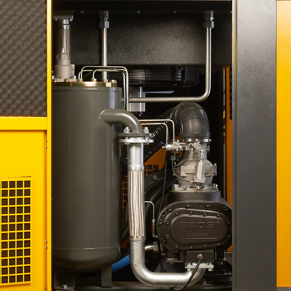 Мощность двигателя, кВт;Давление, атм;Объем ресивера, литров;Производительность, л/мин;Наличие осушителя;Тип привода;Наличие частотного преобразователя;Применение;Напряжение питания, В;Габариты (ДхШхВ), мм;Гарантия, месяцев;Масляный/Безмасляный;Страна производства;Наличие ресивера;Серия Винтовой компрессор ET-Compressors SL 110-16 VS PM (IP55) с частотным регулированием производительности и двигателем на постоянных магнитах