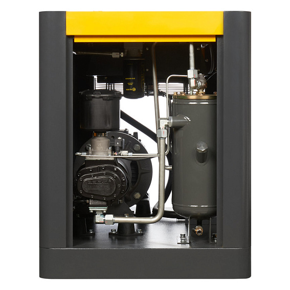 Мощность двигателя, кВт;Давление, атм;Объем ресивера, литров;Производительность, л/мин;Наличие осушителя;Тип привода;Наличие частотного преобразователя;Применение;Напряжение питания, В;Габариты (ДхШхВ), мм;Гарантия, месяцев;Масляный/Безмасляный;Страна производства;Наличие ресивера;Серия Винтовой компрессор ET-Compressors SL 15-08 VS PM (IP55) с частотным регулированием производительности и двигателем на постоянных магнитах