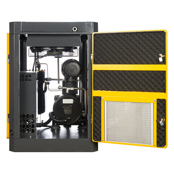 Винтовой компрессор ET-Compressors ET SL 37-10 DS H VS PM (IP65) двухступенчатый с частотным регулированием производительности и двигателем с постоянными магнитами Винтовой компрессор ET-Compressors ET SL 37-10 DS H VS PM (IP65) двухступенчатый с частотным регулированием производительности и двигателем с постоянными магнитами