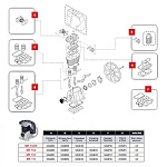 9434E02 Ремонтный комплект выпускного коллектора (E) компрессора FINI MK 103